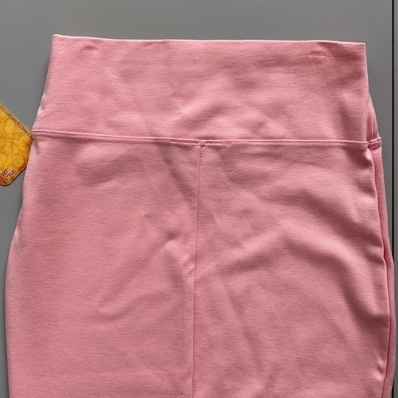 Nwt Hybrid & Company High Waist Pink MIDI Skirt Size Medium - Picture 11 of 14